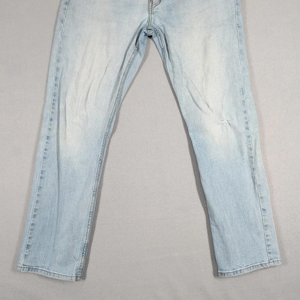 Levi's 513 Jeans‎ Mens 36x32 Light Wash Slim Straight Denim Casual Everyday Wear